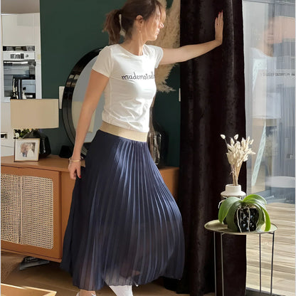 Eveloria Damen Faltenrock Lang
