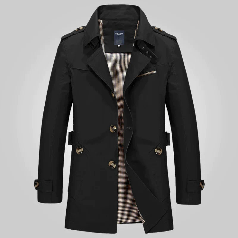 Eveloria Damen Trenchcoat Elegantes Design Beige