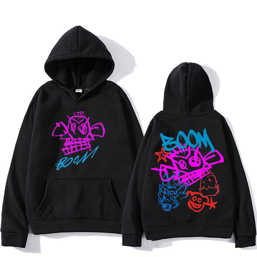 Eveloria Damen Langarm-Hoodie Arcane Jinx Cartoon - Eveloria