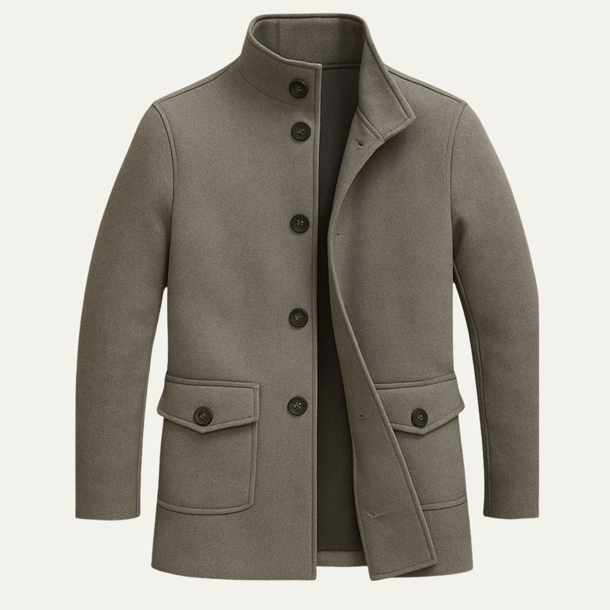 Herren Wollmantel Elegantes Design