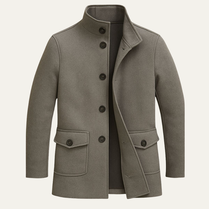 Herren Wollmantel Elegantes Design