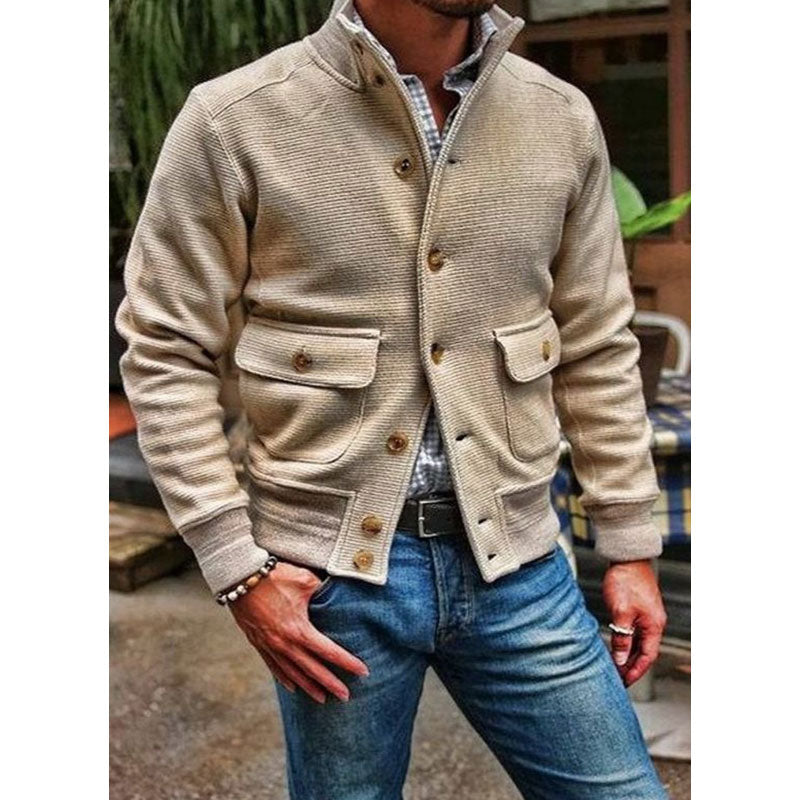 Herren Freizeitjacke Lässig Elegant Zeitlos
