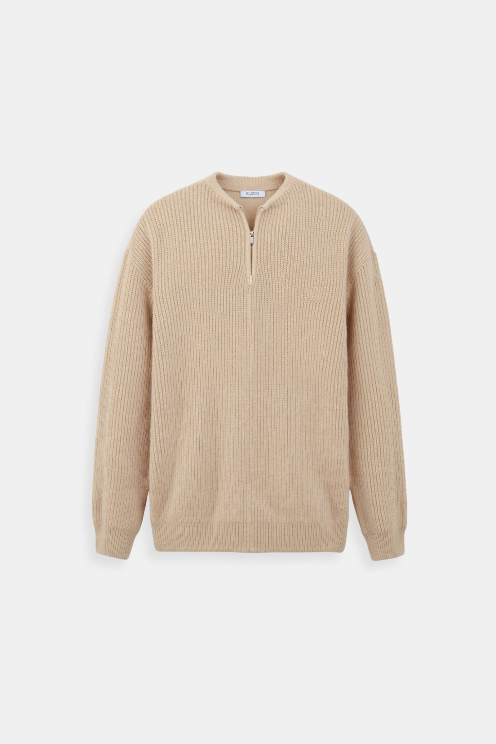 Klassischer Strickpullover Reißverschluss Zeitlos Komfortabel - Norvielle