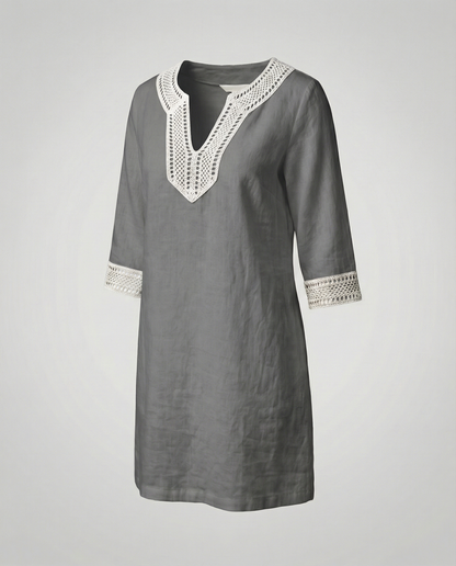 Damen Baumwollkleid Lässig