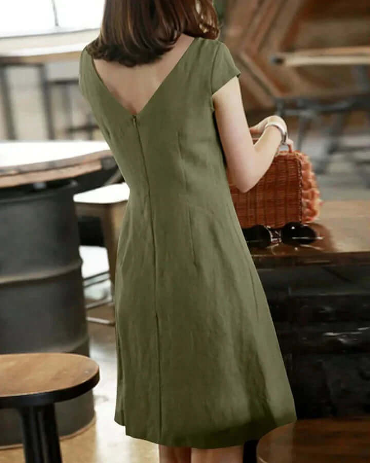 Damen Sommerkleid Zarte Ärmel