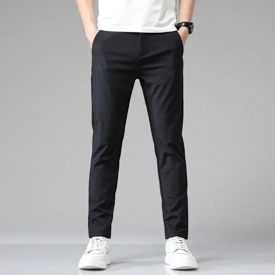 Herren Slim-Fit Hose Schwarz - Norvielle