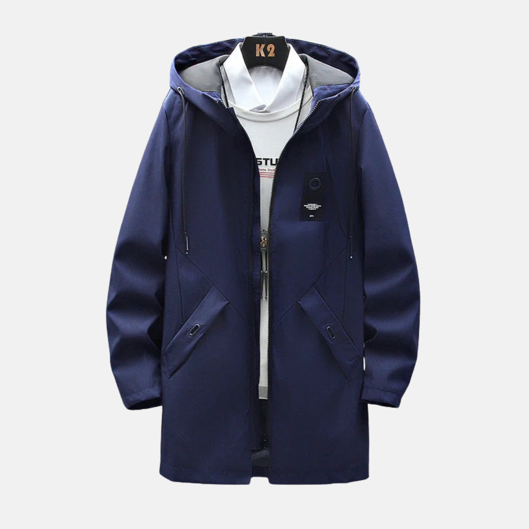 Eveloria Damen Kapuzenjacke Mittellang Fleece Winddicht
