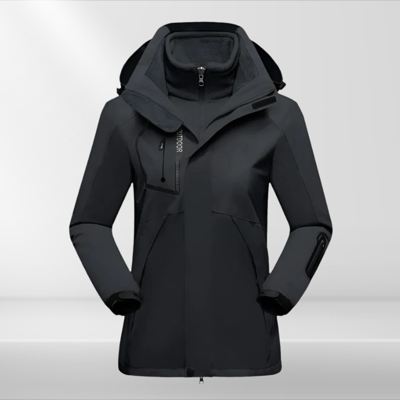 Eveloria Damen 3-in-1 Wetterschutzjacke