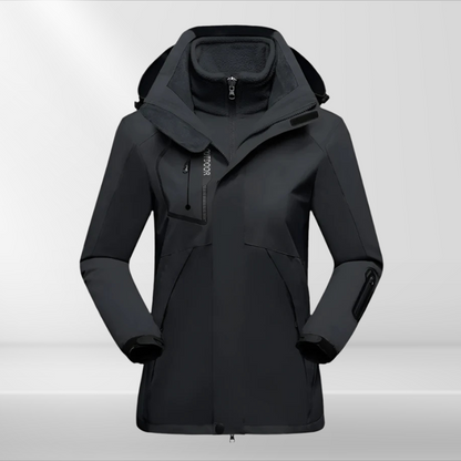 Eveloria Damen 3-in-1 Wetterschutzjacke
