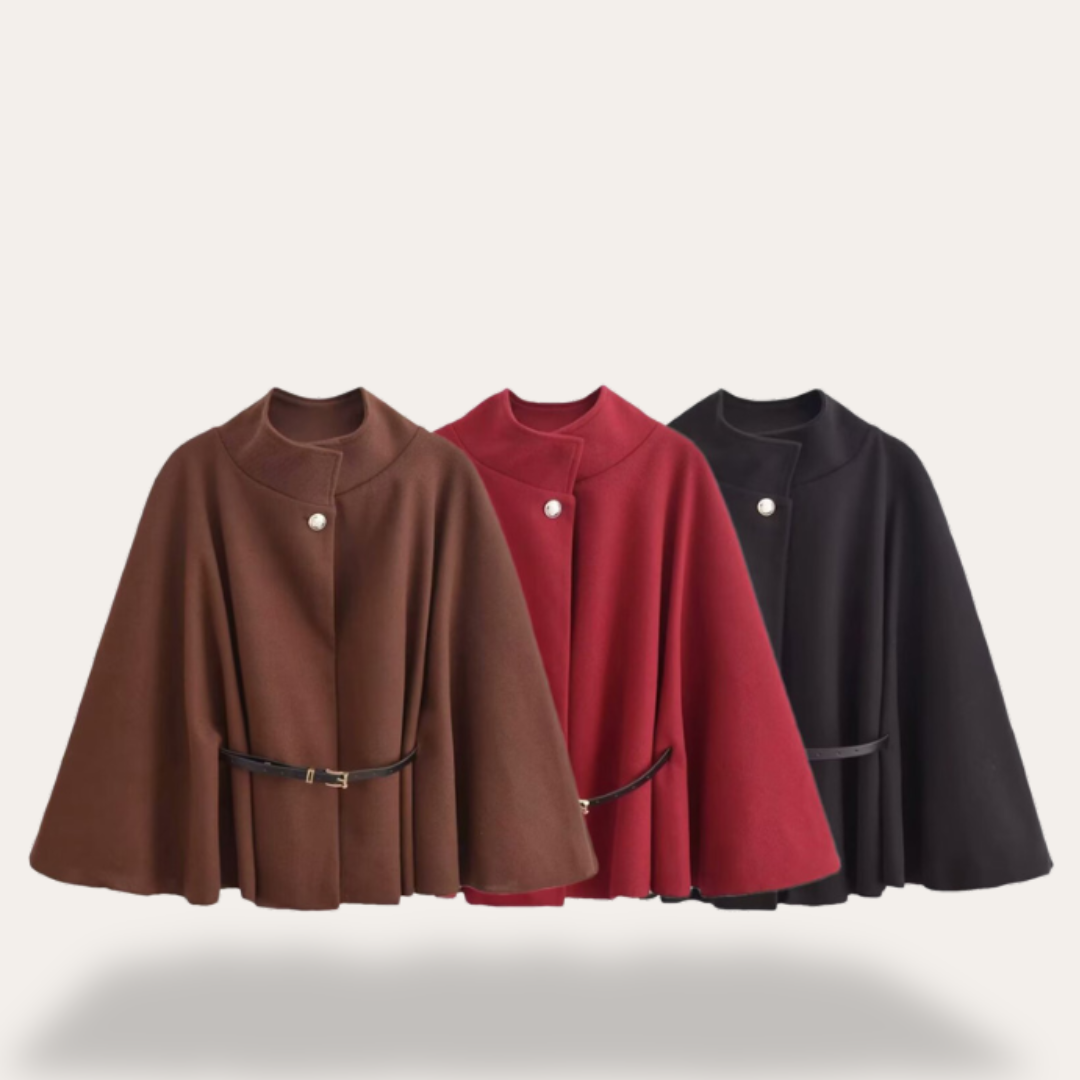 Eveloria Damen Wollcape Mantel