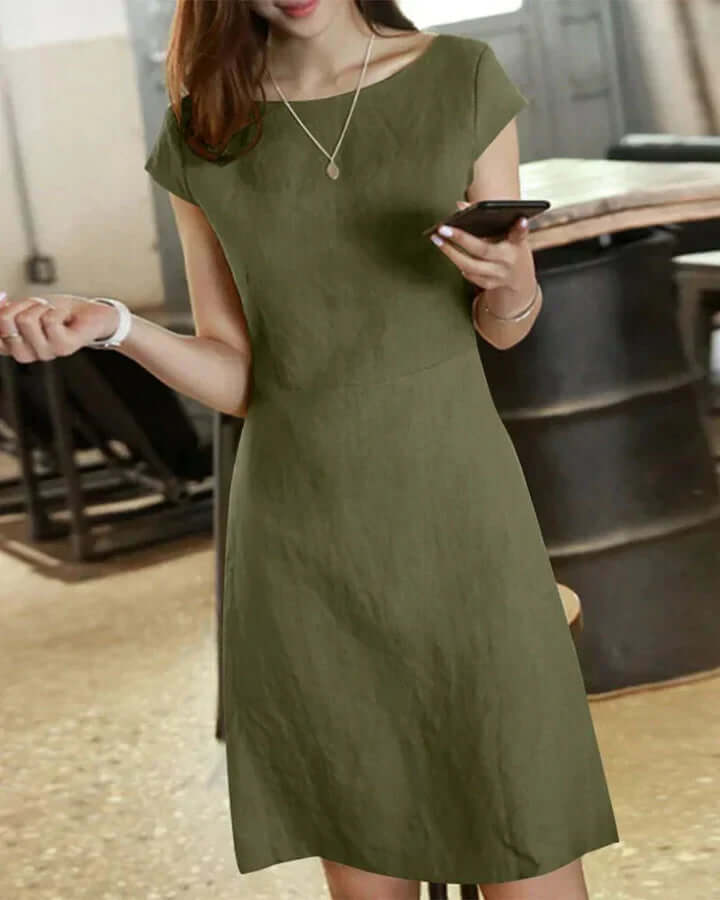Damen Sommerkleid Zarte Ärmel