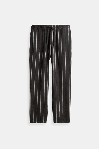 Herren Loungehose Nadelstreifen Old-Money-Optik Mehrfarbig