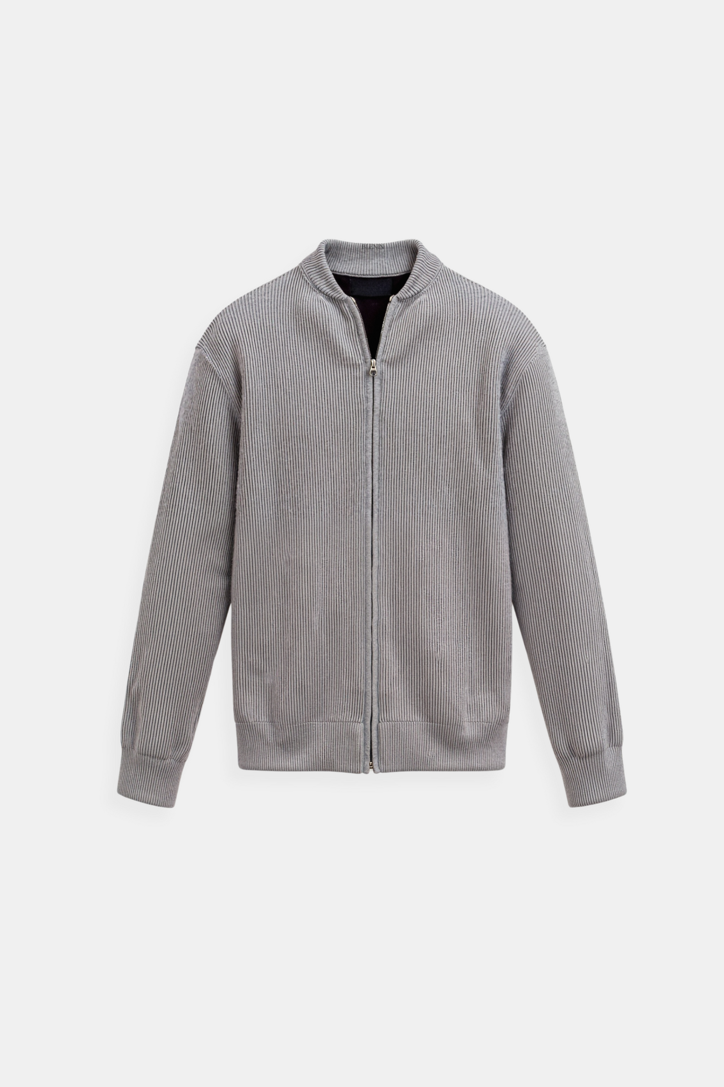 Damen Strickjacke Reißverschluss Elegantes Design