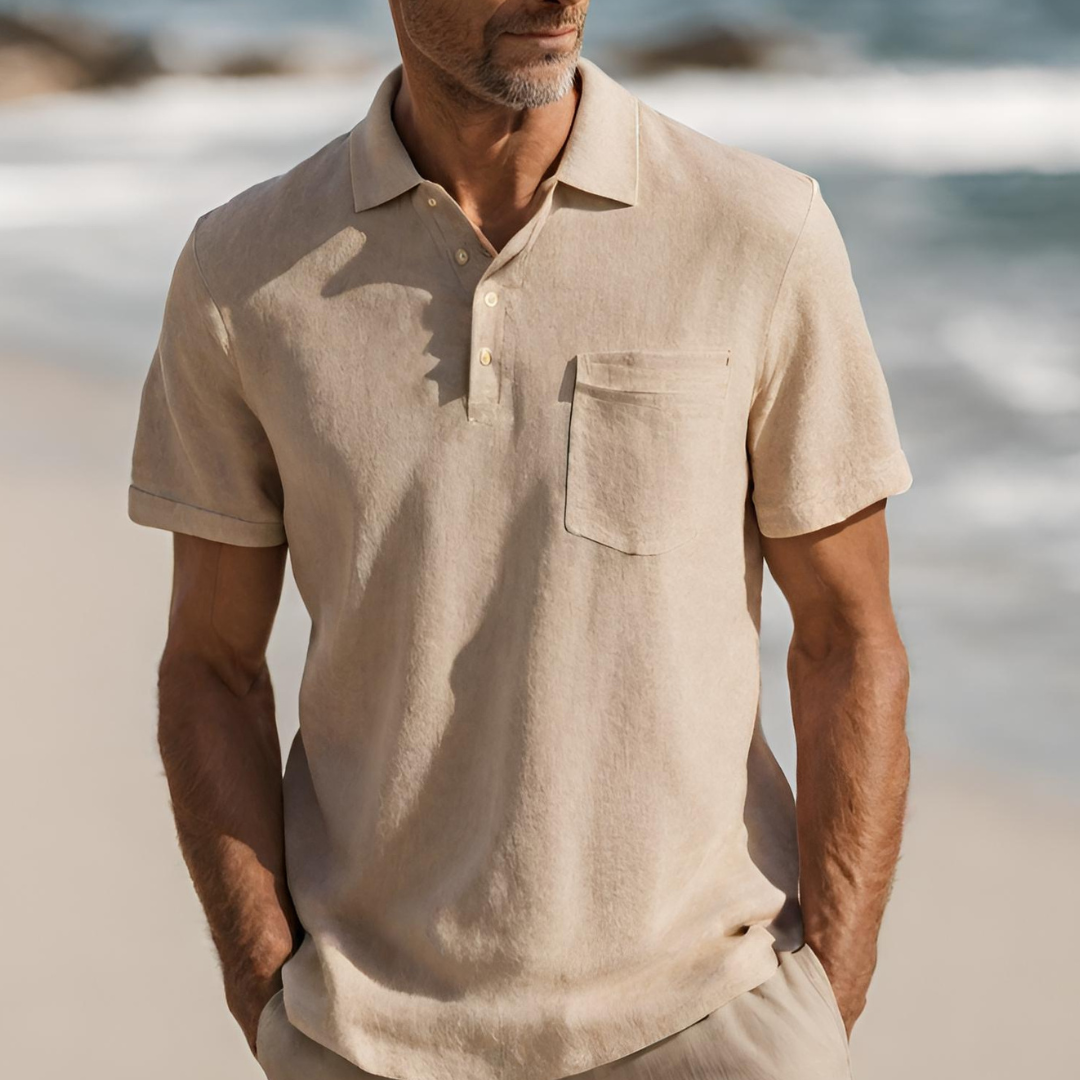 Eveloria Herren Poloshirt Qualität Weiß