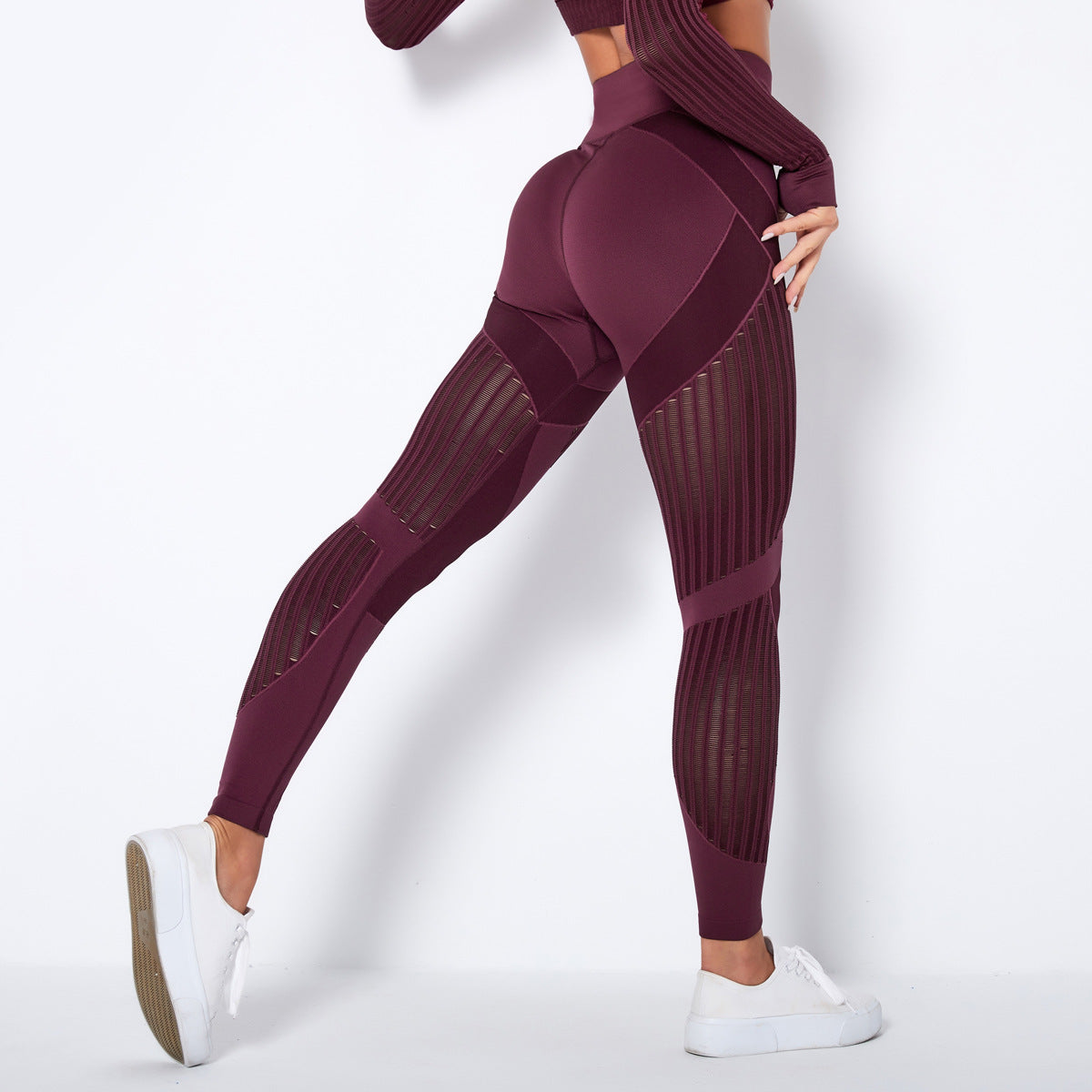 Damen Hochtaillierte Leggings Komfort Silhouette