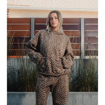 Eveloria Damen Leoparden Trainingsanzug