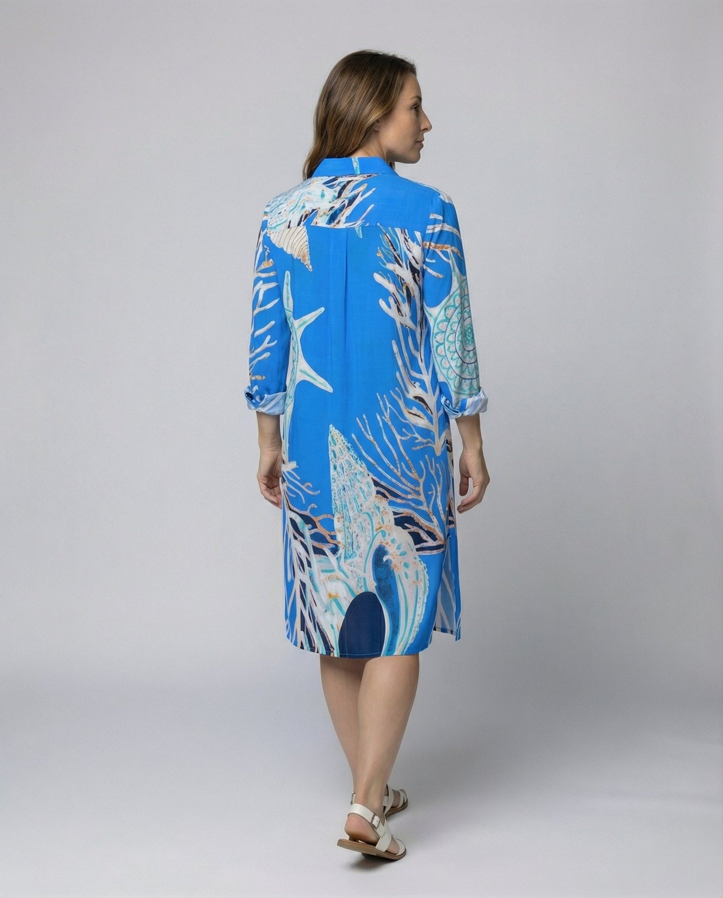 Damen Strandbluse Langarm Leicht