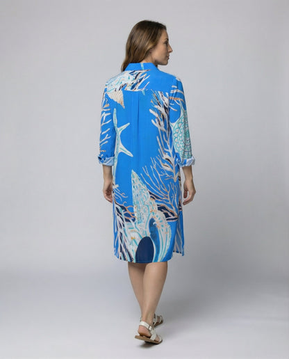 Damen Strandbluse Langarm Leicht