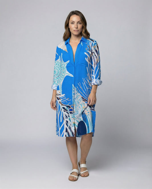 Damen Strandbluse Langarm Leicht - Eveloria