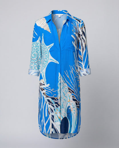 Damen Strandbluse Langarm Leicht