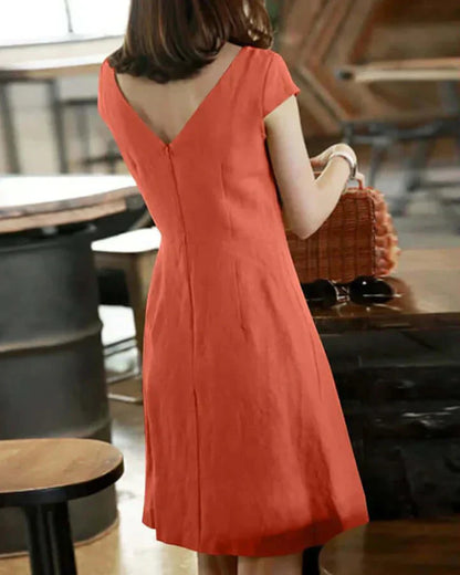 Damen Sommerkleid Zarte Ärmel - Eveloria