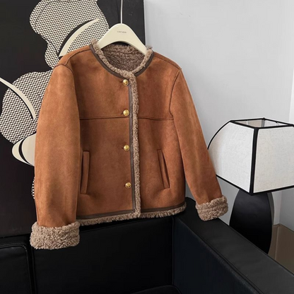 Eveloria Damen Winterjacke Warm Fleece