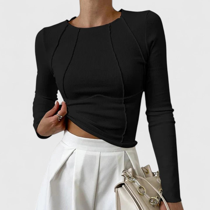 Damen Langarmshirt Enganliegend - Eveloria
