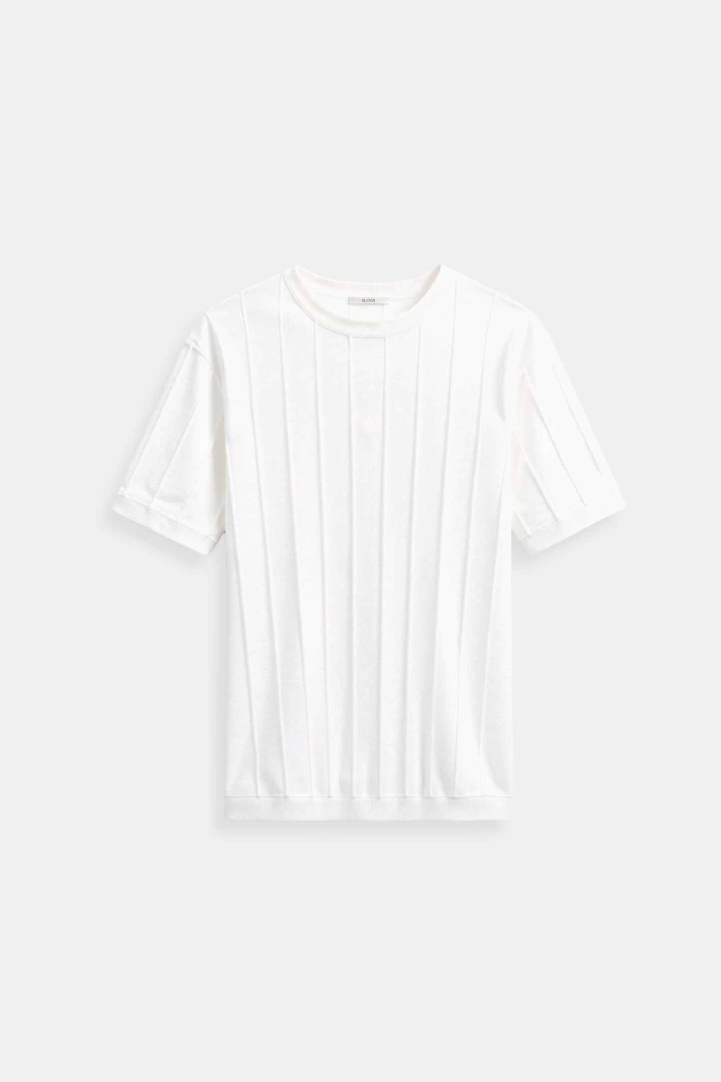 Herren Klassisches Heavy O-Hals Streifen T-Shirt - Norvielle