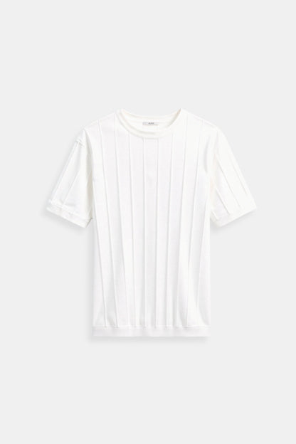 Herren Klassisches Heavy O-Hals Streifen T-Shirt - Norvielle