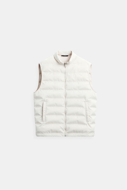 Leichte Damen Steppweste Minimalistisch Wärme Beige - Norvielle