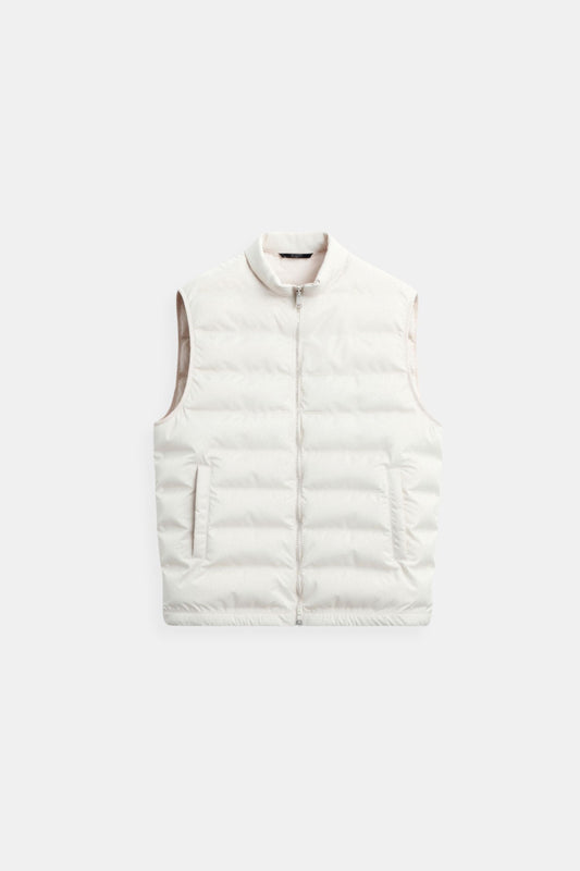 Leichte Damen Steppweste Minimalistisch Wärme Beige - Norvielle