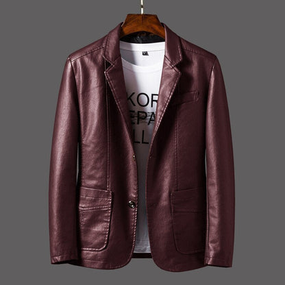 Eveloria Herren Lederjacke Modisch