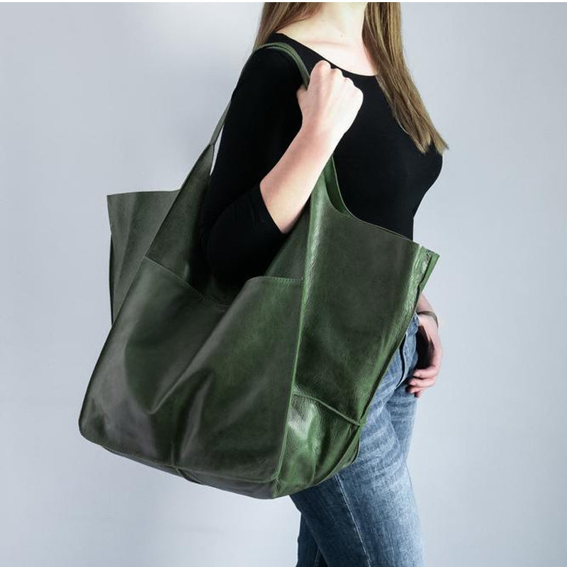 Damen Großhandtasche Leder