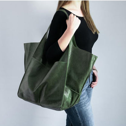 Damen Großhandtasche Leder