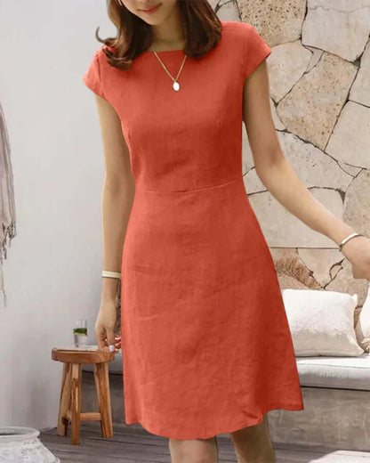 Damen Sommerkleid Zarte Ärmel