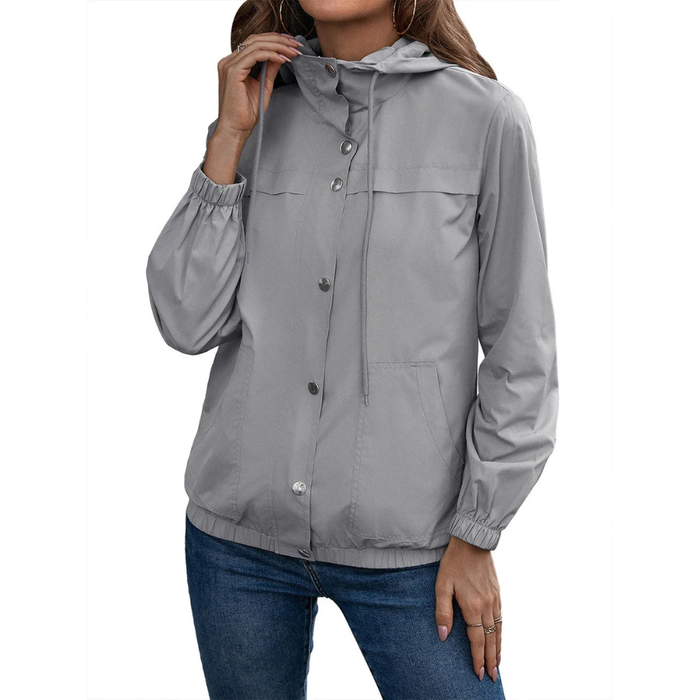 Eveloria Damen Regenjacke Mit Kapuze