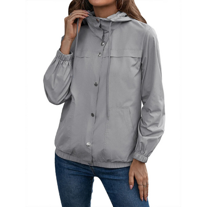 Eveloria Damen Regenjacke Mit Kapuze