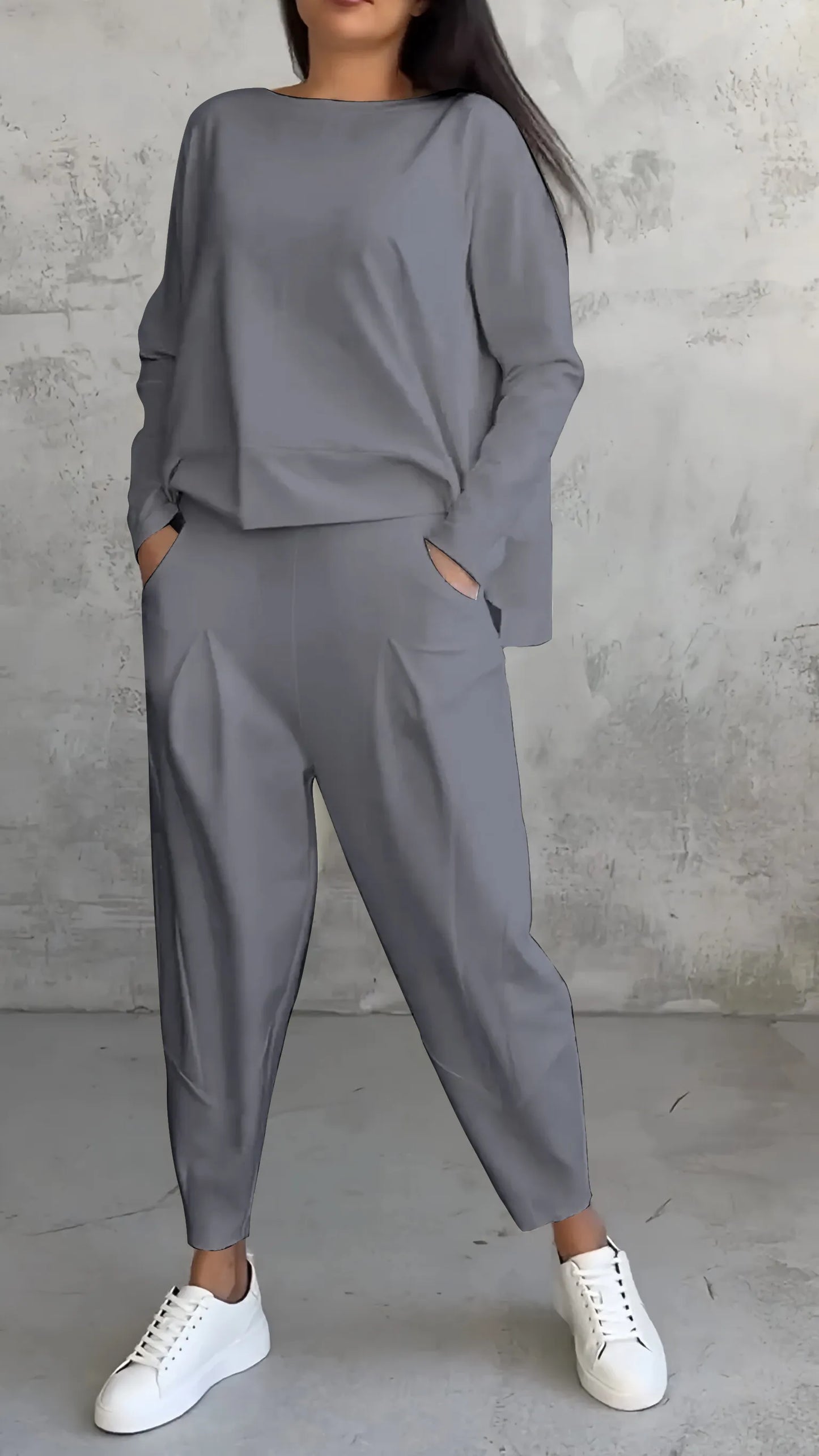 Damen Zweiteiliges Set Relaxed Fit Lässig