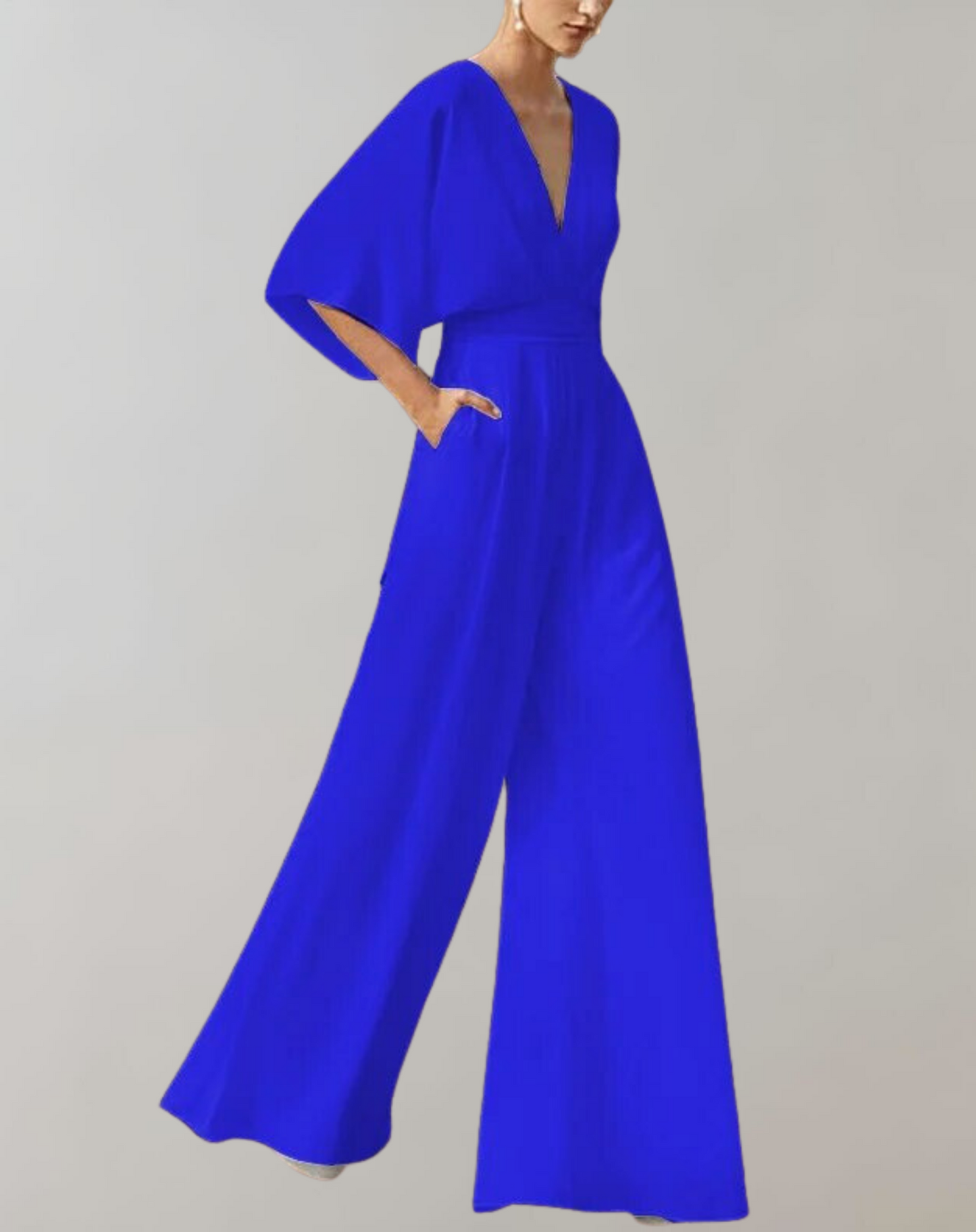 Eveloria Damen Overall Weites Bein Leichter Stoff