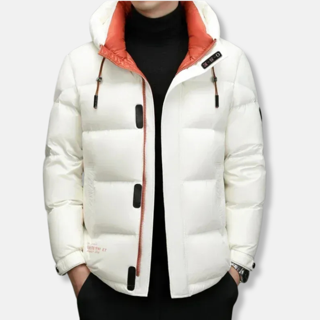 Eveloria Damen Daunenjacke Reguläre Passform Mit Kapuze - Eveloria