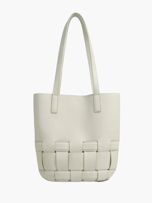 Geflochtene Damen Ledertasche - Norvielle