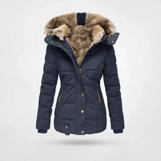 Eveloria Damen Winterjacke Gefüttert Kapuze - Eveloria