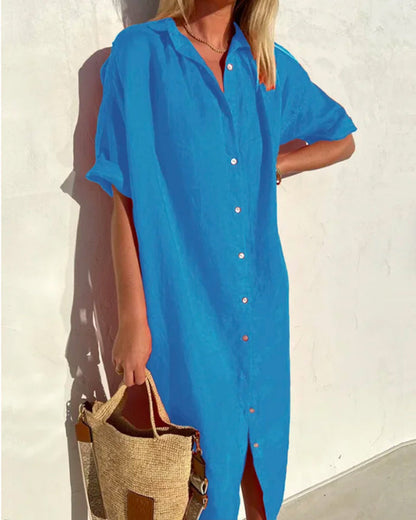 Eveloria Damen Baumwollkleid