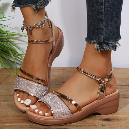 Eveloria Damen Orthopädische Sandalen Römischer Stil
