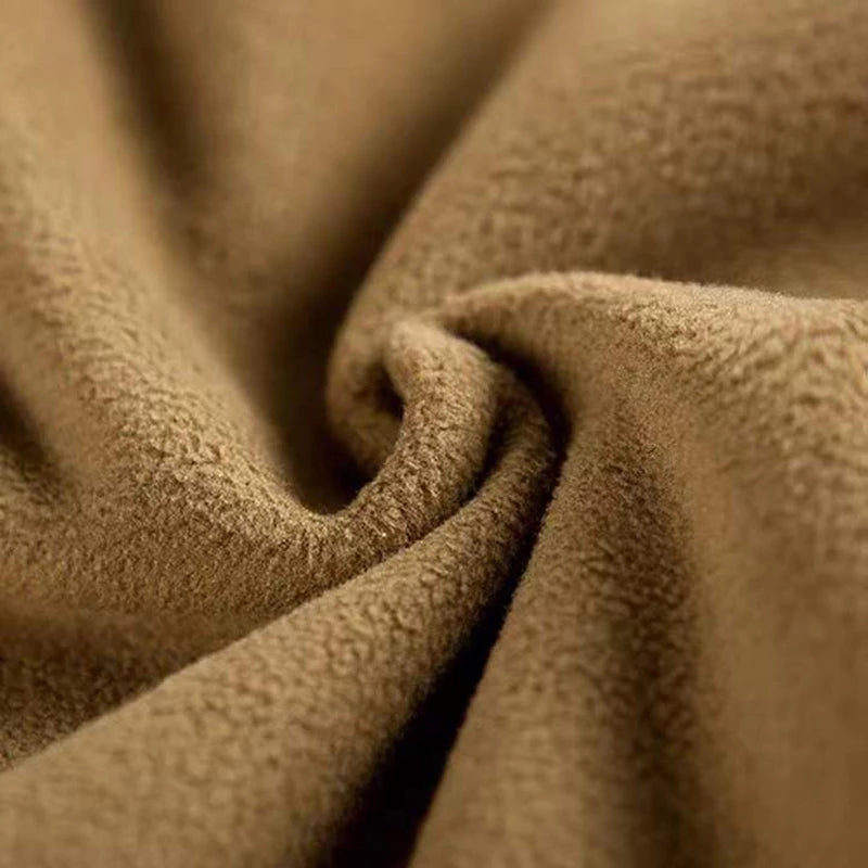 Herren Fleecepullover Winddicht Warm Beige