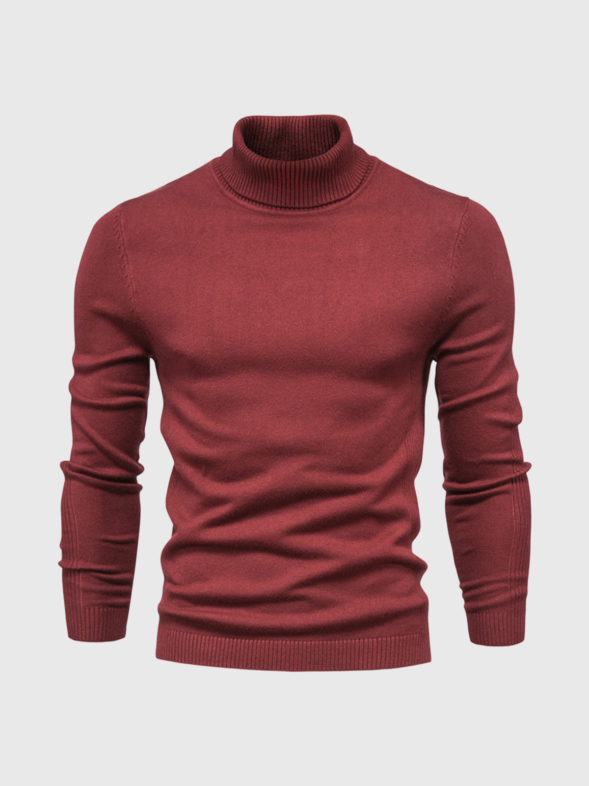 Herren Rollkragenpullover Baumwolle Elegantes Strickdesign