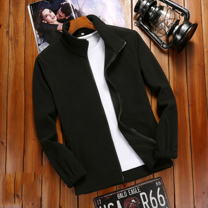 Damen Fleecejacke Reißverschluss Stehkragen Fleece