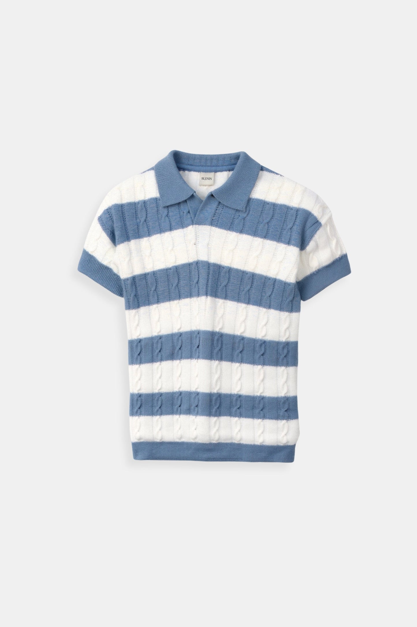 Herren Poloshirt Gestreift Kurzärmelig Sportlich