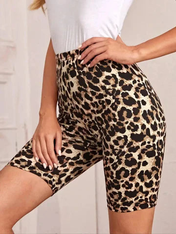 Eveloria Damen Radsportshort Leopardenmuster