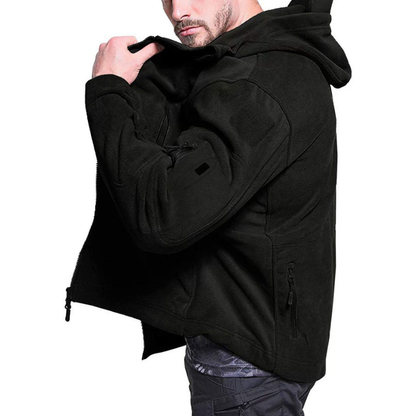 Eveloria Damen Fleecejacke Winddicht Outdoor Schwarz - Eveloria